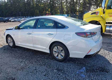 2019 Hyundai Sonata Hybrid Se z USA, uszkodzony, nr VIN KMHE24L30KA091826